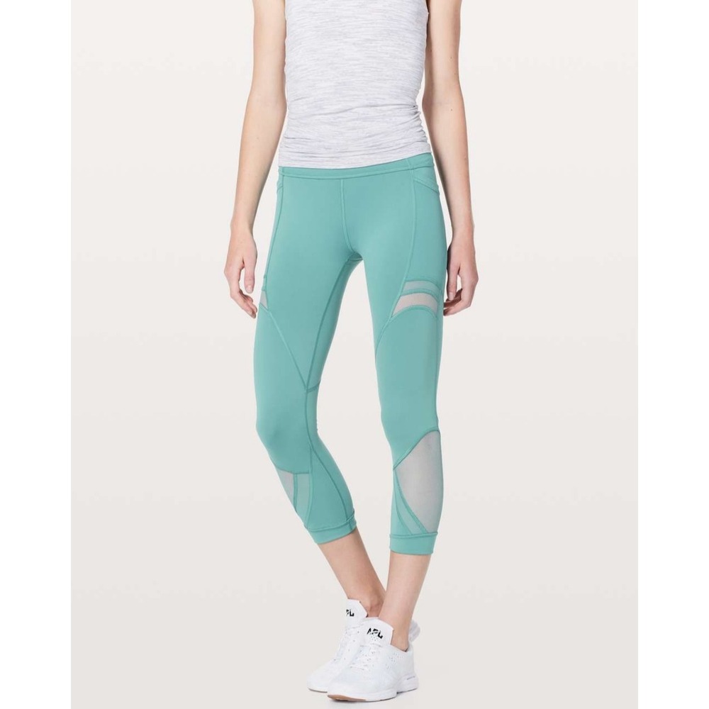 Lululemon Forget the Sweat Crop 21" - Size 4